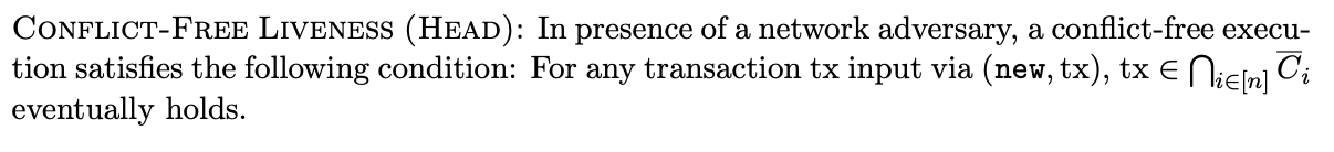 Conflict-free liveness